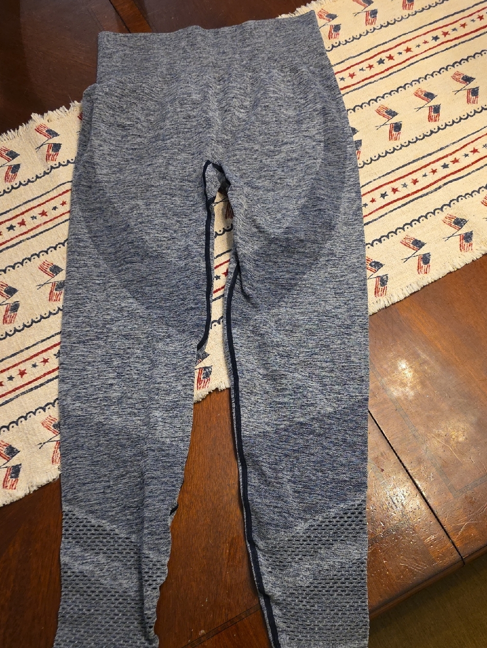 Women's Pink Victoria's Secret Blue Seamless Leggings Medium